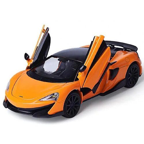 Universal 1/36 McLaren 600LT Métal Voiture Die Casting Pull Back Modèle Jouet Garçon Collection Cadeaux de Noël Décoration de bureau | Voiture Jouet Die Casting(Jaune)