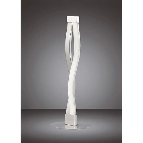 Luminaire Center Lampe de Table Sahara 6W LED 3000K, 420lm, argent/acrylique givré/chrome poli