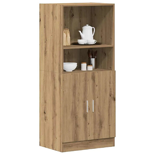 vidaXL Armoire de cuisine chêne artisanal 57x41,5x131,5 cm