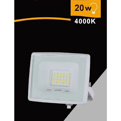 Tradex LED 20 W 1800 LM IP65 BLANC CHAUD LUMIÈRE NATURELLE FROIDE EK02-20W-B