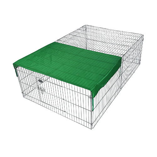 Helloshop26 Parc enclos pour petits animaux domestiques 144 cm protection solaire 16_0002229