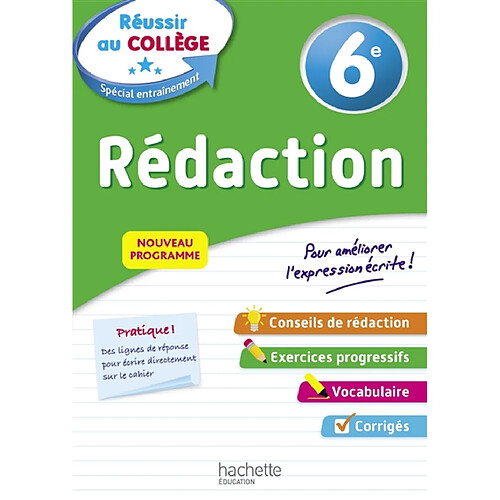 Rédaction 6e : nouveau programme