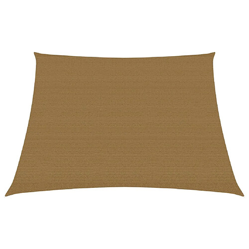 vidaXL Voile d'ombrage 160 g/m² Taupe 4/5x3 m PEHD