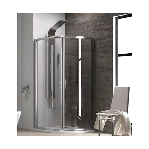 Karag Parois de douche semi-circulaire FLORA 200 H. 190 cm