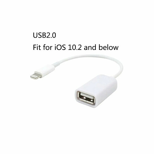 Pour Apple Interface Mâle Vers Usb Femelle Câble Adaptateur Otg Pour Apple Iphone 5 5S 6 6S Plus 7