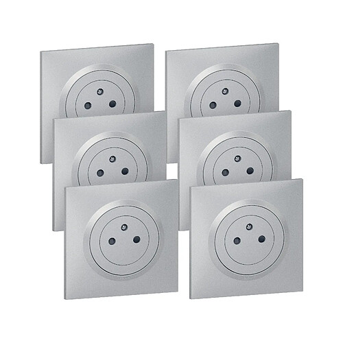 Legrand Dooxie 6X2P+T Alu Cpl