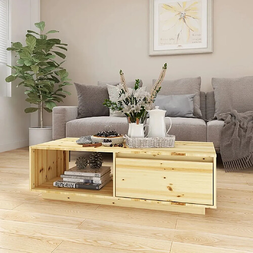 Maison Chic Table basse,Table Console Table d'appoint, Table pour salon 110x50x33,5 cm Bois de sapin massif -MN30404