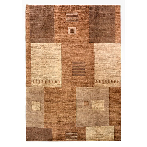 Vidal Tapis de laine 288x205 brun Juma