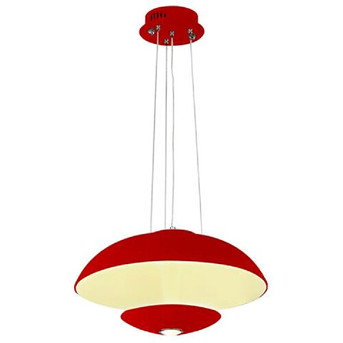 HOROZ ELECTRIC Suspension LED design coupole rouge 24W (Eq. 192W) Diam. 450mm