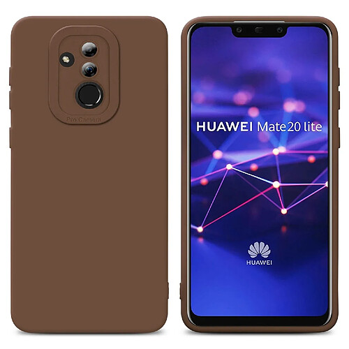 Cadorabo Coque Huawei MATE 20 LITE Etui en Marron