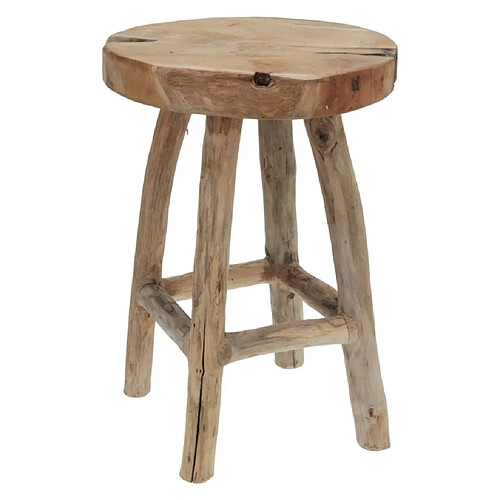 Es Collection H&S Collection Tabouret 42 cm Bois de teck