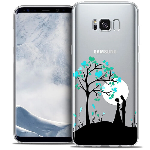 Caseink Coque Housse Etui Samsung Galaxy S8 (G950) [Crystal Gel HD Collection Love Saint Valentin Design Sous l'arbre - Souple - Ultra Fin - Imprimé en France]