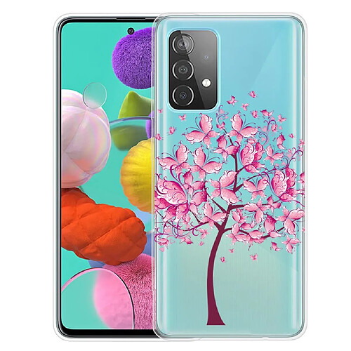 Coque en TPU anti-rayures fleurs roses pour votre Samsung Galaxy A13 4G