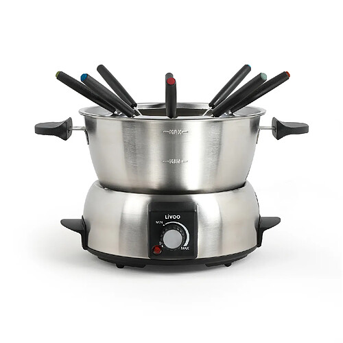 Fondue 1000w 8 fourchettes inox - doc263 - LIVOO