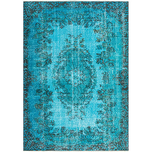 Vidal Tapis de laine 244x170 Bleu Ultra Vintage