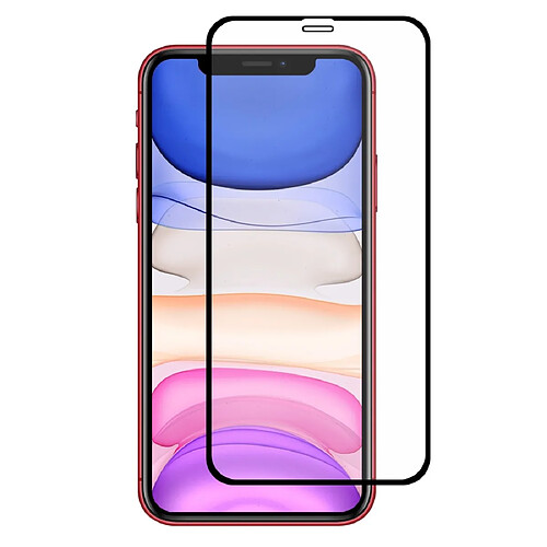 Wewoo Film de verre trempé Pour iPhone 11 / iPhone XR Chapeau-Prince Pleine Colle 0.26mm 9H 2.5D Couverture