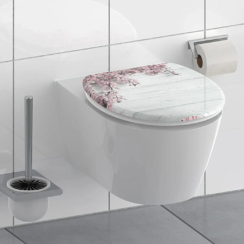 SCHÜTTE Siège de toilette avec fermeture en douceur FLOWERS & WOOD