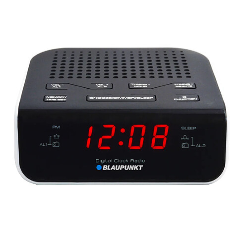 Radio-réveil CR5WH Blaupunkt Horloge avec alarme et fonction snooze