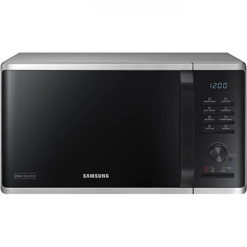 Micro-ondes solo - SAMSUNG - MS23K3555ES - Acier inoxydable - 23L - Contrôle électronique + bouton - Fonction maintien au chau