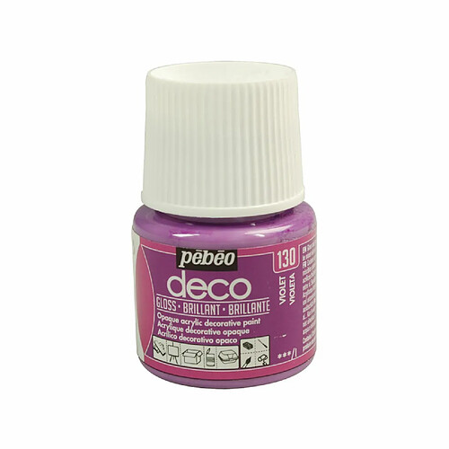 Pebeo Peinture acrylique opaque brillante - Violet - 45 ml