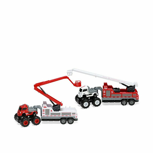 BigBuy Kids Camion de Pompiers Fire Truck 33 x 28 cm