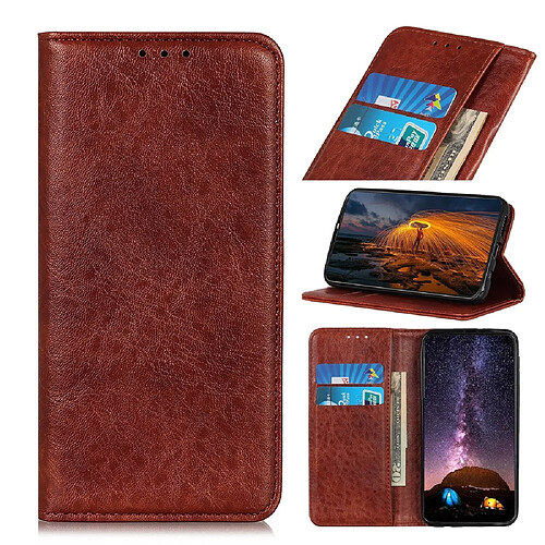 Wewoo Housse Coque Pour Galaxy S11E Magnétique Rétro Crazy Horse Texture Étui en cuir à rabat horizontal avec support et fentes cartes et cadre photo marron