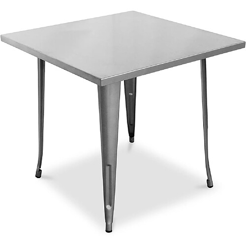 ICONIK INTERIOR Table Stylix - 80cm - Métal Acier