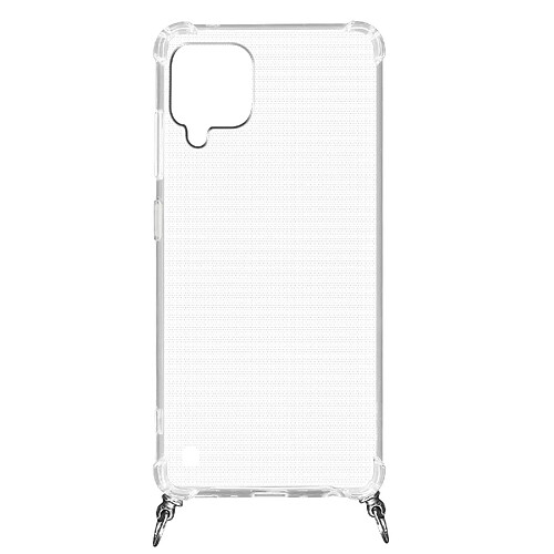 Avizar Coque Galaxy A12 Anneau personnalisable avec bijou/Chaîne - Transparent