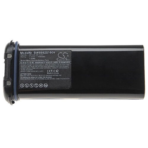 vhbw batterie compatible avec Icom IC-M21, IC-M2A, IC-M31, IC-M32 radio talkie-walkie (1100mAh 7,2V NiMH)