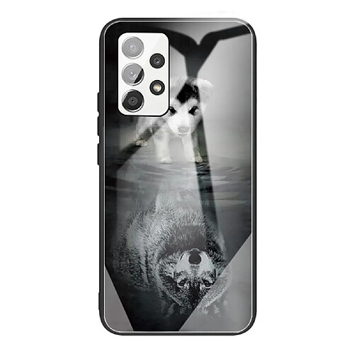 Coque en TPU antichoc chien et loup pour votre Samsung Galaxy A33 5G