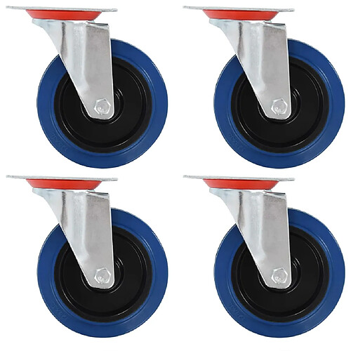 vidaXL Roulettes pivotantes 4 pcs 125 mm