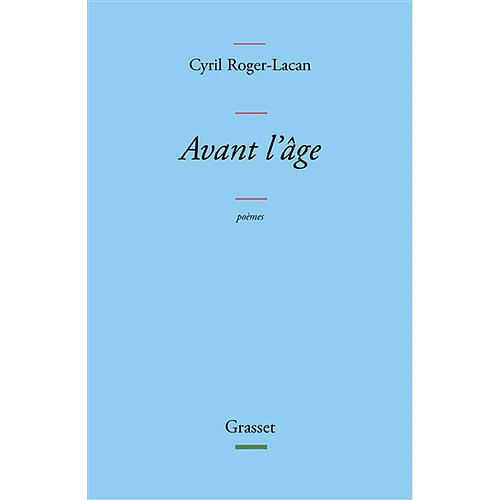 Avant l'âge : poèmes · Occasion