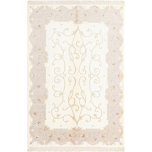 Vidal Tapis de laine 183x124 beige Darya