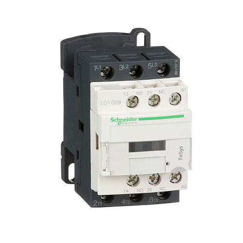 contacteur tesys d - 9a - 3 pôles - 1f+1o - 110v ac - a vis - schneider electric lc1d09f7