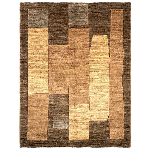 Vidal Tapis de laine 197x151 brun Juma