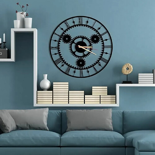 DEKORY Mécanisme Horloge Murale en Métal 50cm