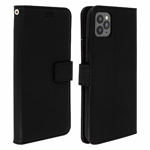 Avizar Housse iPhone 11 Pro Étui Folio Porte carte Support Vidéo Noir