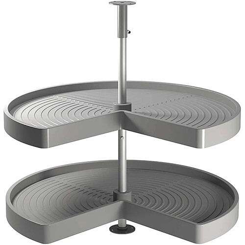 Emuca Plateau tournant 2 niveaux pour module de cuisine Shelvo Pour module de 80 cm