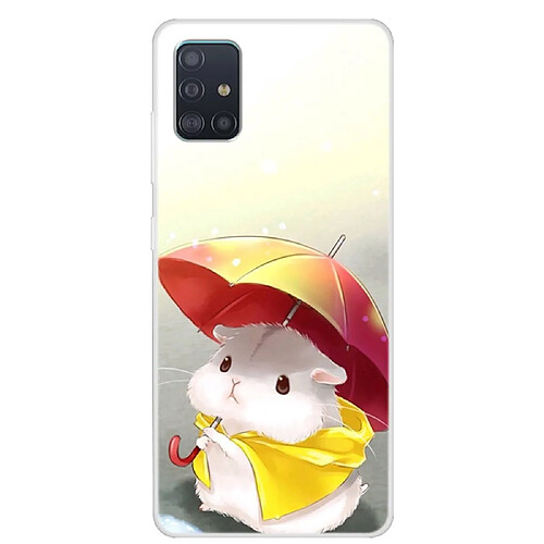 Coque en TPU impression de motifs souple hamster pour votre Samsung Galaxy A51