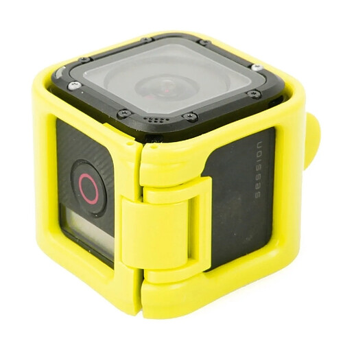 Wewoo Cadre de protection jaune pour session GoPro HERO5 / session HERO4 / session HERO Support de à profil bas