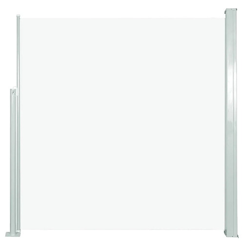 Maison Chic Auvent latéral rétractable de balcon | Store extérieur | Auvent solaire 140 x 300 cm Blanc cassé -GKD61020