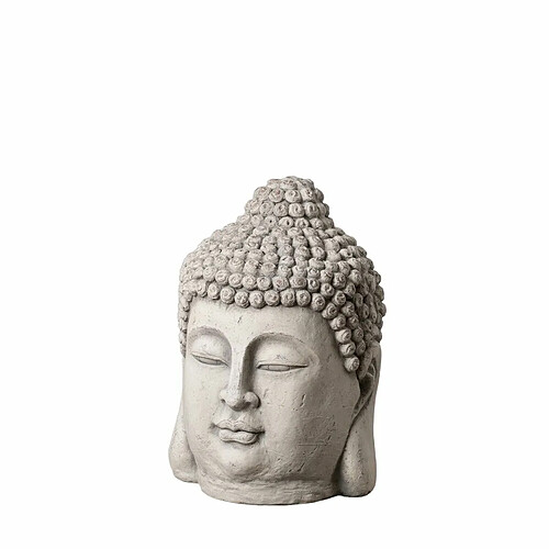 BigBuy Home Sculpture Buda Gris Ethnique 45,5 x 45,5 x 64 cm