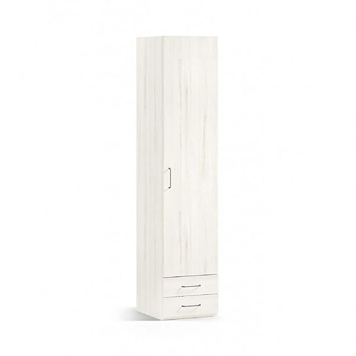 Inside 75 Armoire 1 porte droite 2 tiroirs 52,3 x 57,5 x 220 cm