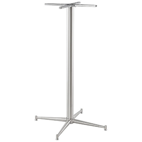 Alterego Pied de table 'TARGET' 110 en acier inoxydable