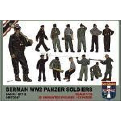 WWII German panzer soldiers, set 2 - 1:72e - Orion