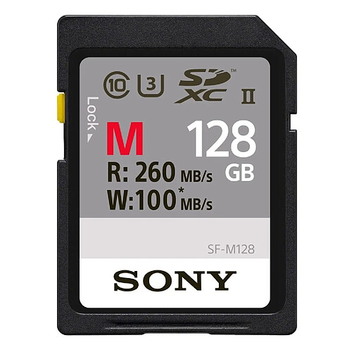 SONY Carte SD 128 Go UHS-II R260/W100 - SF-M128/T