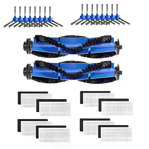 Filtre HEPA de remplacement pour aspirateur Robot Conga 1090, brosse latérale, rouleau, brosse latérale, pièces de rechange