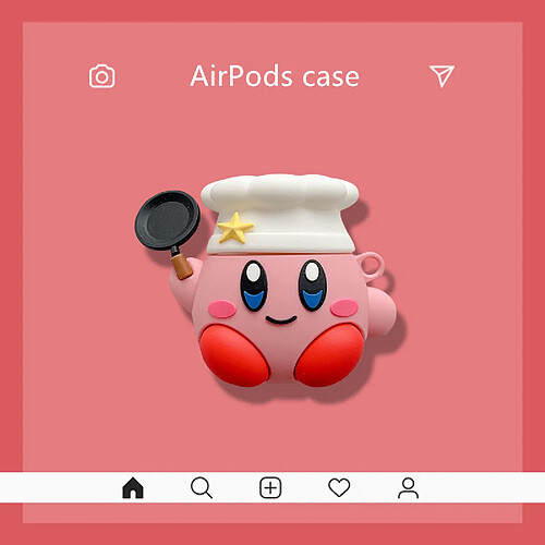 GUPBOO Airpods Coque Housse Étui Protecteur Compatible pour AirPods 3-Dessin animé mignon Star Kirby