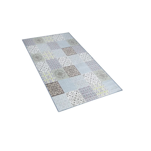 Beliani Tapis 80 x 150 cm motif mosaïque INKAYA