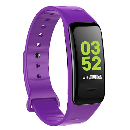 Wewoo Bracelet connecté Smartwatch Fitness Tracker Smartband écran IPS 0,96 pouce, IP67 étanche, mode Sports de soutien / pression artérielle / moniteur de sommeil / de fréquence cardiaque / de fatigue / rappel sédentaire Violet